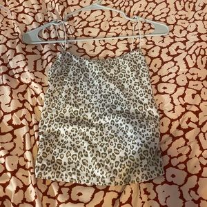 this is a cheetah print crop top!